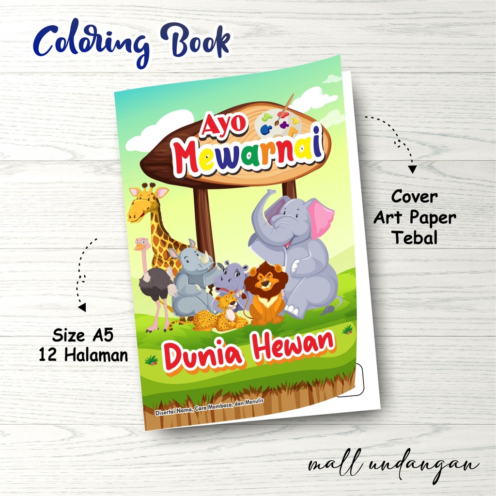 

BUKU EDUKASI ANAK PAUD TK - BUKU MEWARNAI - COLORING BOOK
