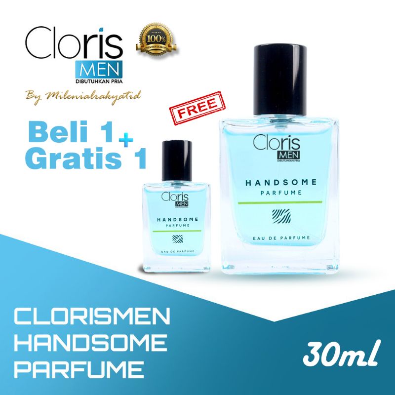 BELI 1 GRATIS 1 CLORISMEN HANDSOME PARFUME ORIGINAL BPOM - EDP 30ML | Bikin Doi Lengket dan Mantan Menyesal