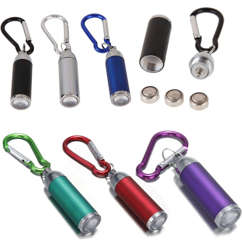 ღ Led Keychain Obor Lampu Lampu Senter Portable Tahan Air Mini Pencahayaan Terus Menerus Terkonsentrasi Lampu Hiking Alat Berkemah