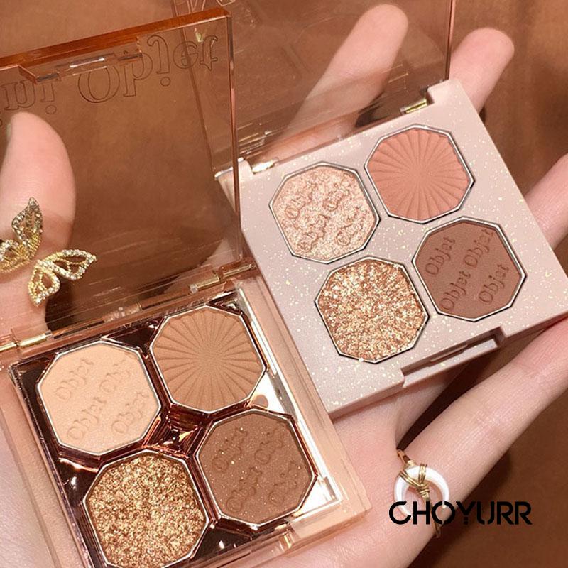 【COD】DIKALU Mini 4 Warna Eyeshadow Korea Glitter &amp; Matte-CH