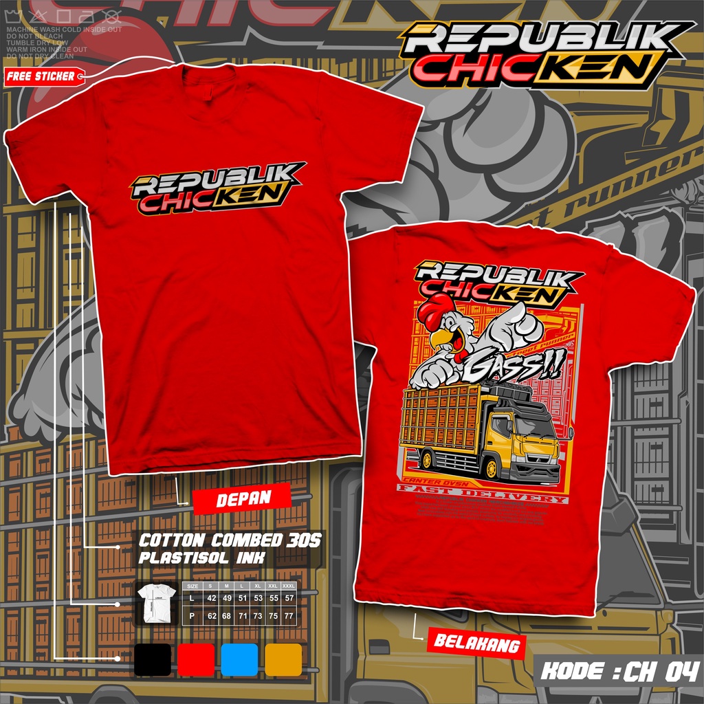 KAOS TRUCK AYAM KAOS TRUCK REPUBLIK CHICKEN KAOS TRUK CHICKEN RACE KAOS TRUK AYAM BALAP TERBARU KAOS TRUK MUATAN AYAM BROILER KAOS DEWASA GAMBAR TRUK AYAM