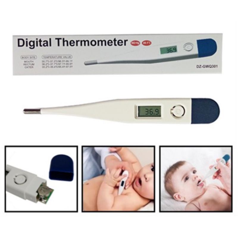 Thermometer Digital Alat Pengukur Suhu Badan Tubuh Bayi Baby Anak termometer mulut