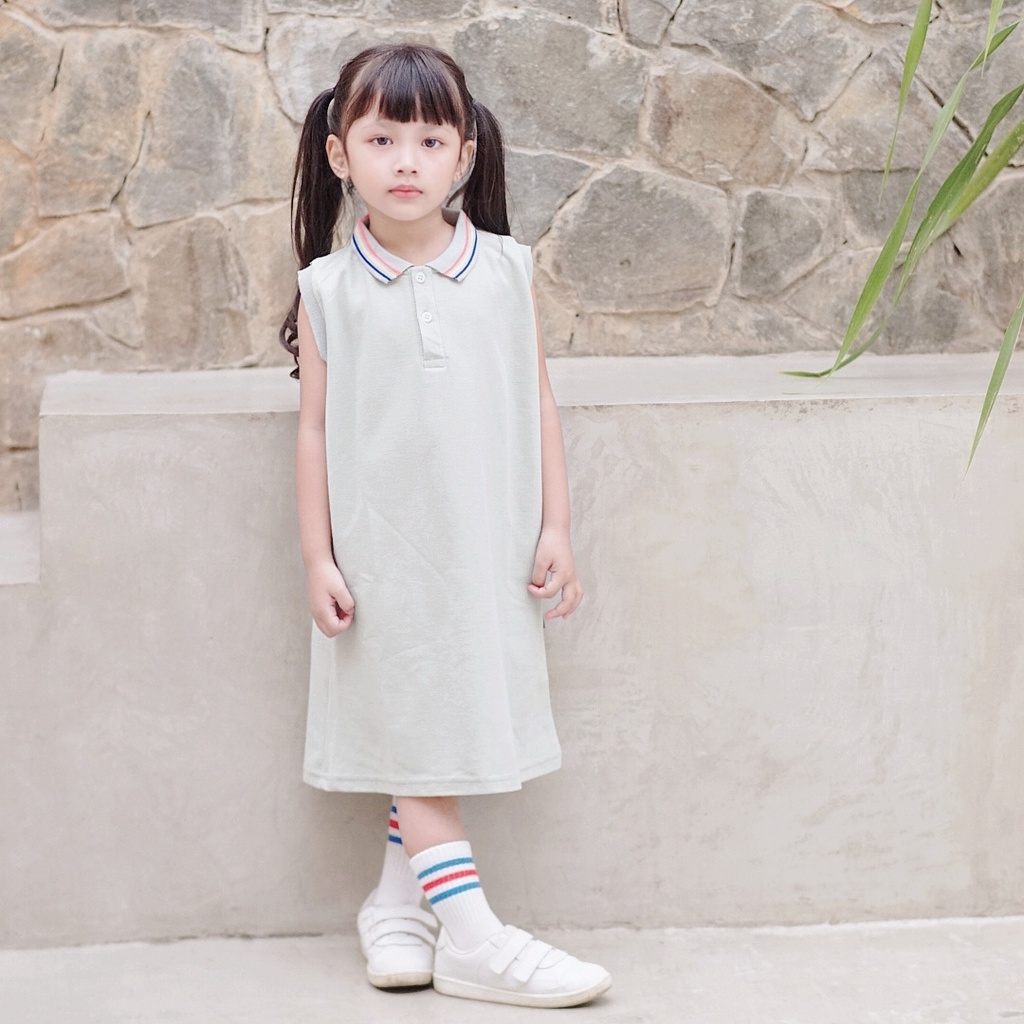 MD - Keola Basic Casual Polo Dress Anak / Rok Anak City Series usia 3 - 6 tahun