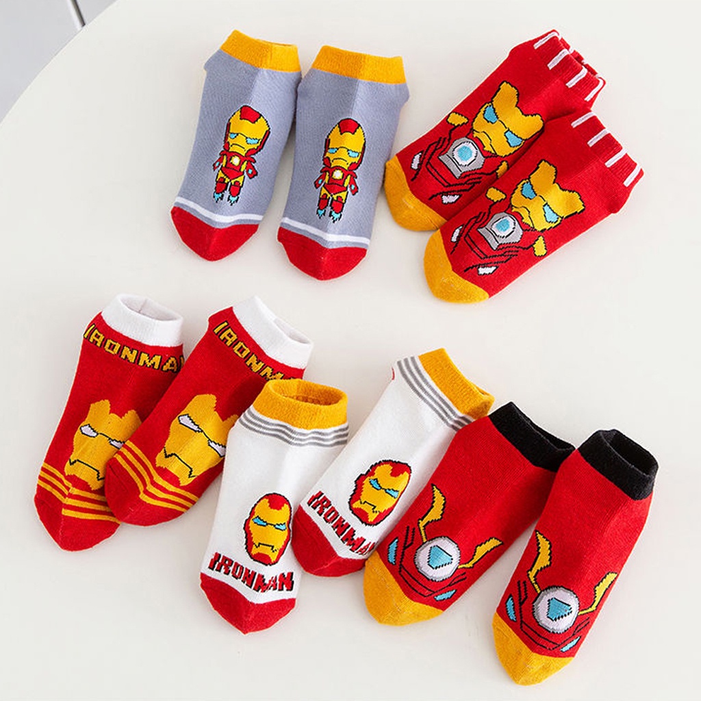 INFY - Kaos Kaki Socks Sock Laki Laki Superhero Ironman KK040