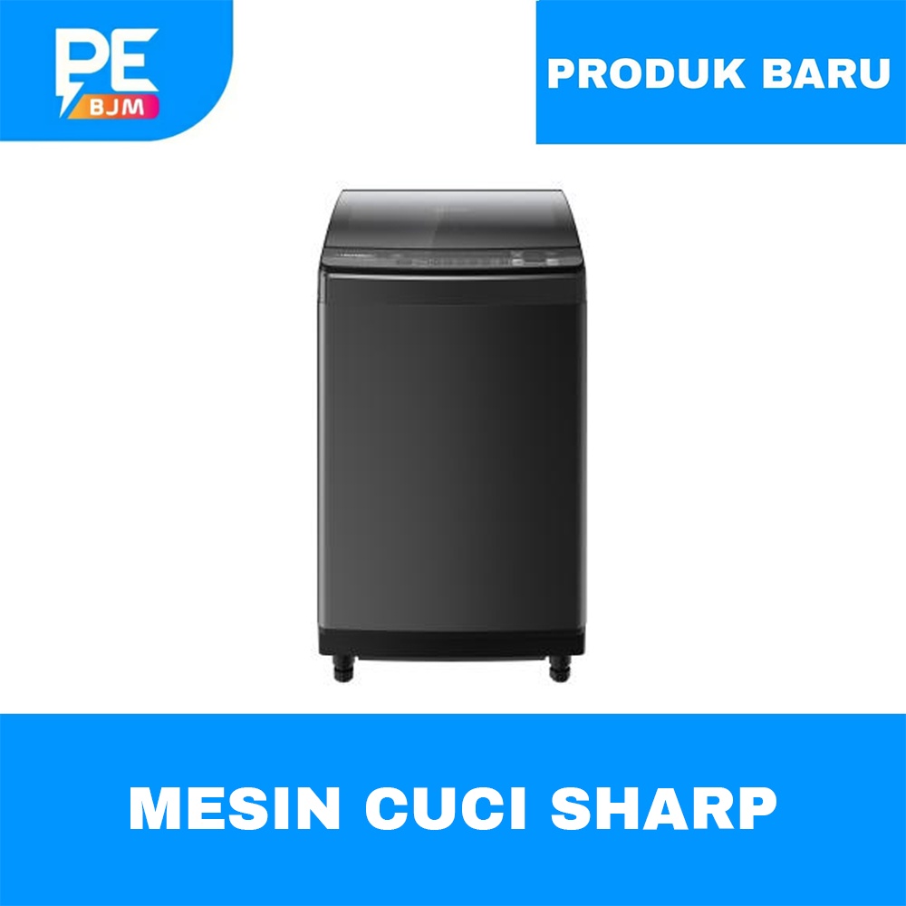 MESIN CUCI SHARP 10.5 KG 10,5 KG NEW MEGA MOUTH SERIES 2.0 TOP LOADING ES-M1050XT-SA