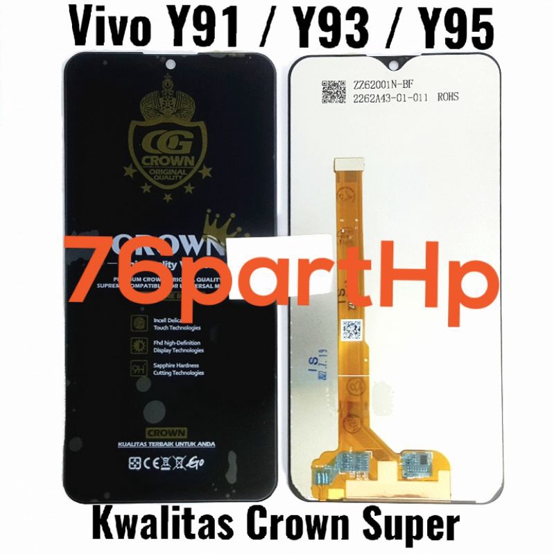 Lcd Touchscreen Fullset Kwalitas Crown Super Vivo Y91 - Y93 - Y95