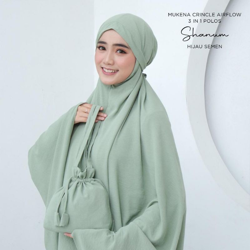 MUKENA LESTI JUMBO 3IN1 | MUKENA CRINGKEL AIRFLOW | MUKENA TRAVEL | FREE BAG