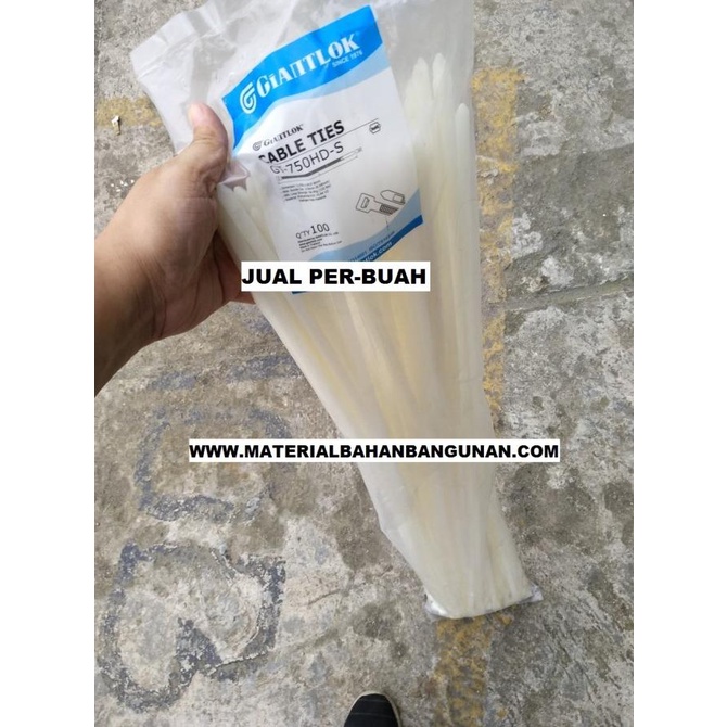 

Cable Tis GT 750 HDS Kabel Ties Tali Tie 7.6 mm x 75 cm Putih Perbuah citrab44 Juara