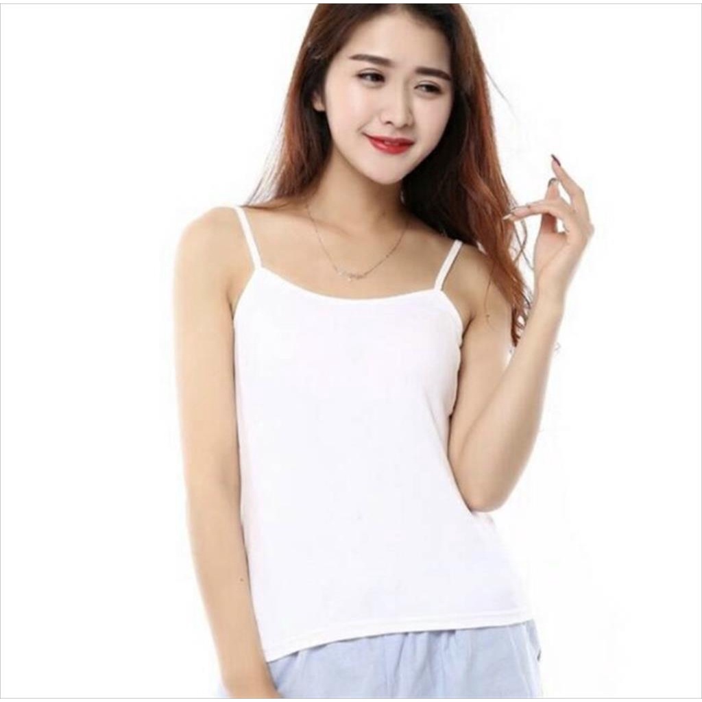 MJS 185 Singlet Top Basic Tank Top Premium Simple  Dewasa Tali Kecil Daleman wanita Ekonomis