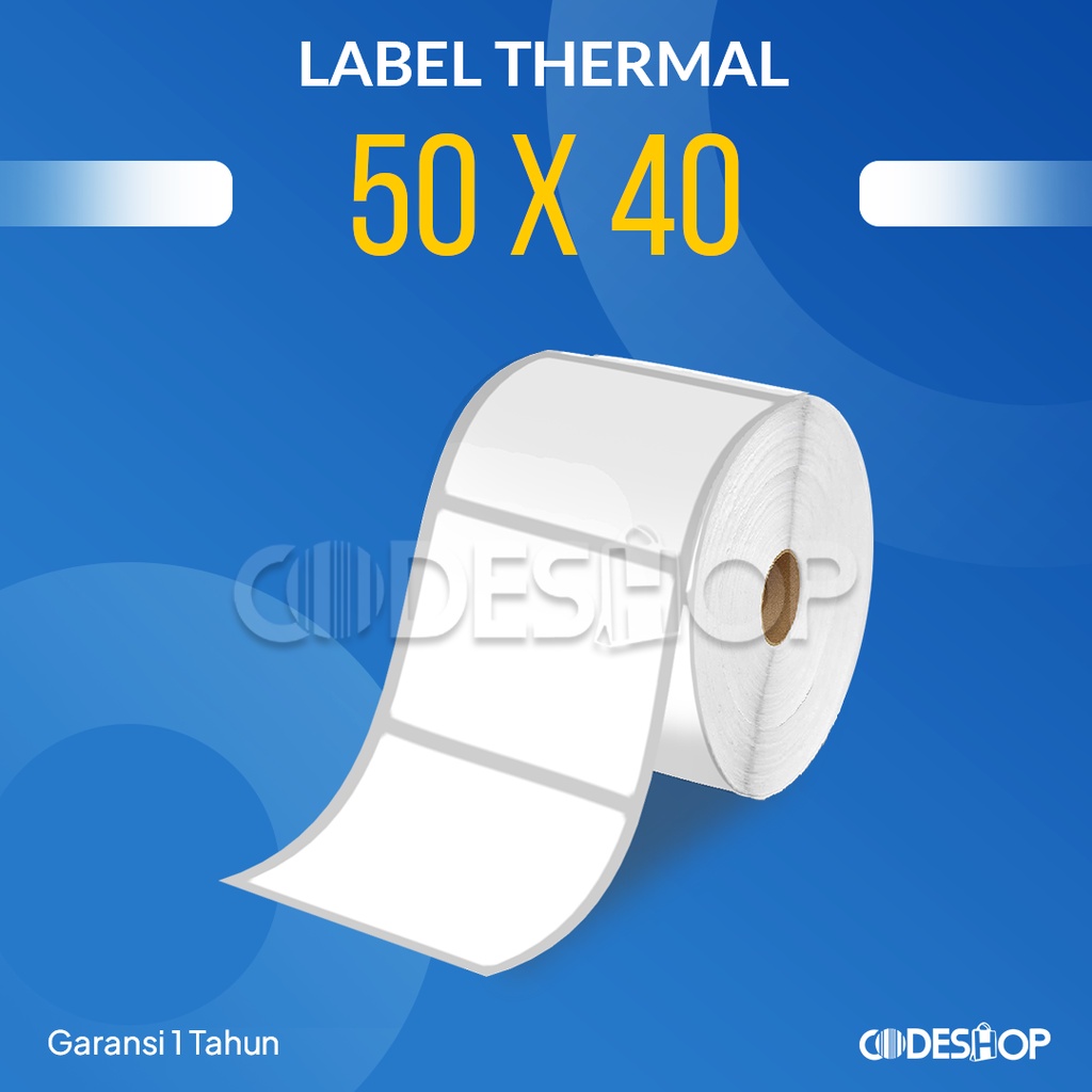 Label Timbangan Digital Thermal 50mm X 40mm Digital Scale 50 mmX40 mm