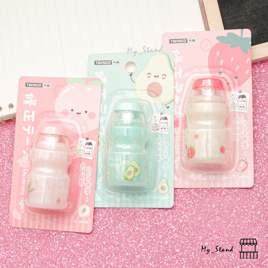 

Tip-X Kertas Twingo Yoghurt TG-B3339 Correction Tape Tip x Tipex Kertas Tip-Ex Penghapus Pulpen Tipe X corrector pen pulpen bolpen tulisan botol minuman fermentasi pastel pita roll penghapus