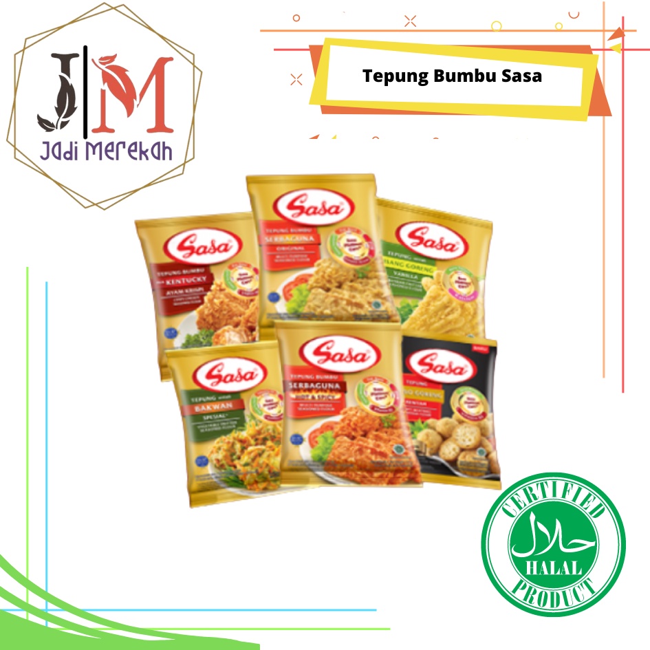 

Tepung Bumbu Serbaguna Sasa 75 / 90 Gram