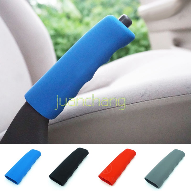 1pcs Set Rem Tangan Universal Mobil Handbrake Sleeve Silicone Gel Cover Anti-Selip Rem Parkir Otomatis Onderdil Mobil Handle Sleeve Aksesoris Mobil