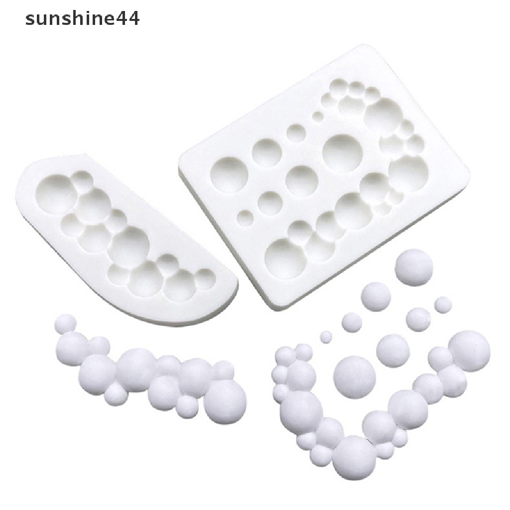 Sunshine 3D Bubble Ball Archway Design Silicone Mold Fondant Cetakan Coklat DIY Clay Topper Model Kue Decorag Tools Kitchen Bakeware.