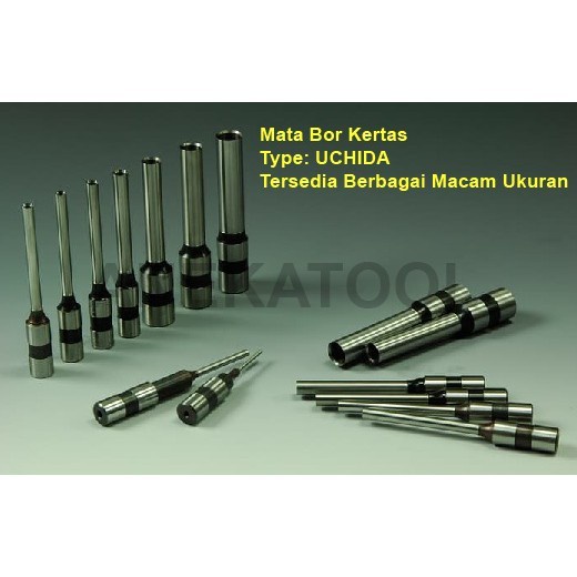 Met Anekatool Mata Bor Kertas Uchida - Pembolong Kertas Ukuran 2.5- 10 Mm