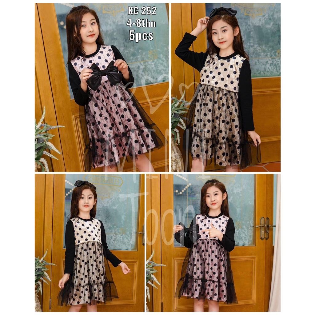 Grosir Gaun 4-8thn (5pcs x Rp 92.000) KC252