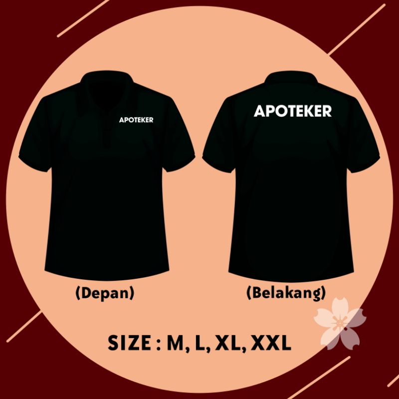 KAOS POLO KERAH APOTEKER