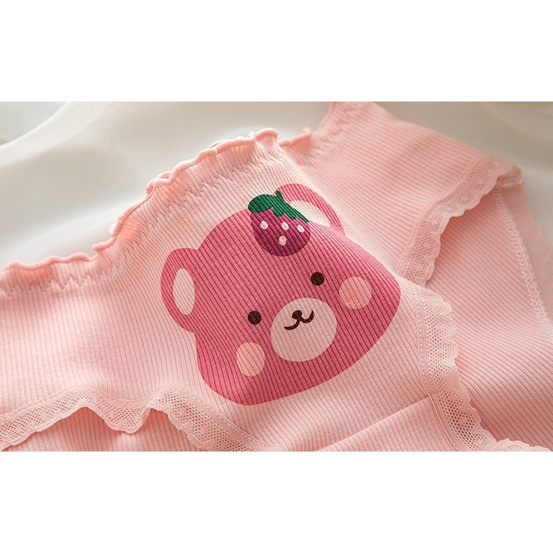 ❤ MIMI ❤  CD imut fashion Undies Celana Dalam Wanita Corak  Bear Strawberry high quality katun import