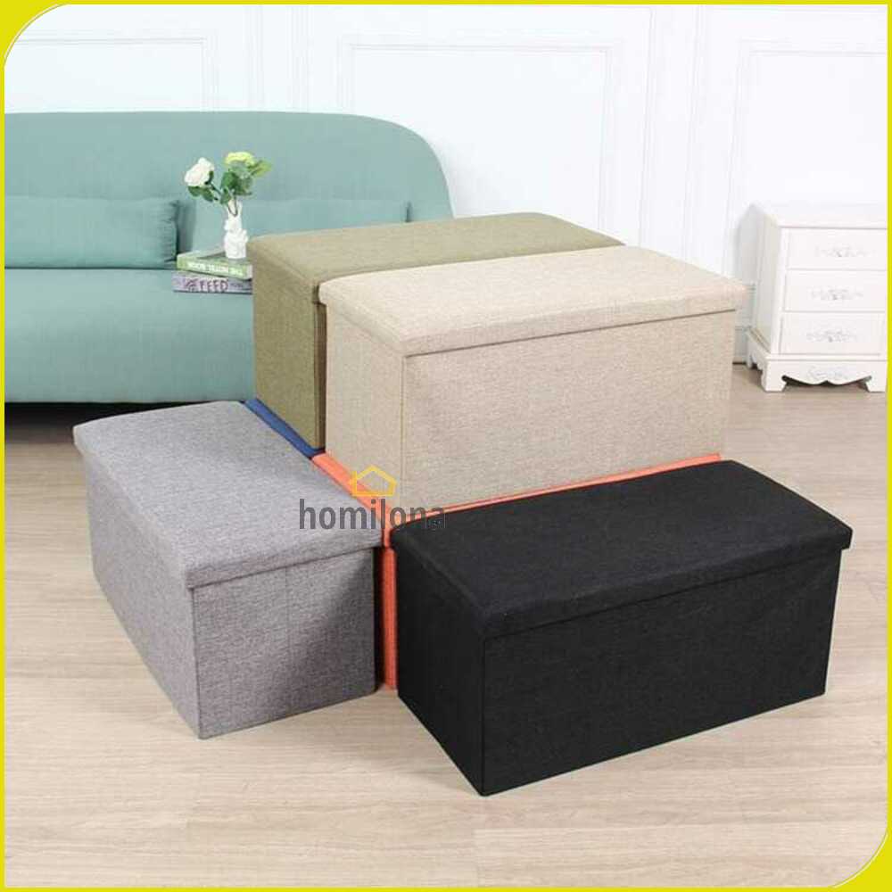 TaffHOME Sofa Kotak Penyimpanan Barang Foldable Storage 76x38x38cm