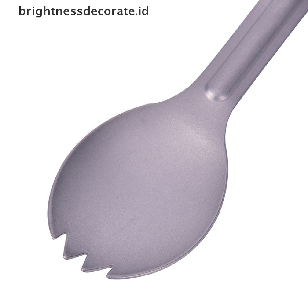 [Birth] Outdoor Titanium Spork Gagang Panjang Sendok Garpu Portable Spork Cutlery [ID]