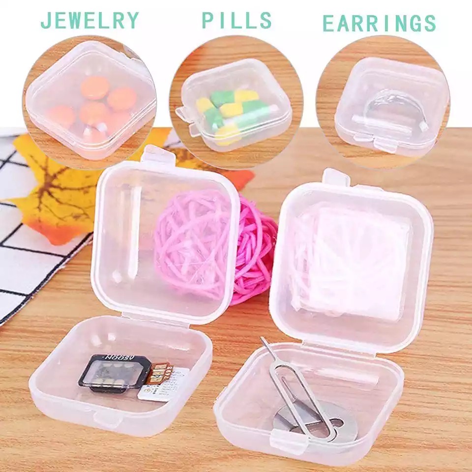 [IZUNA] KOTAK MINI SERBAGUNA / KOTAK MINI OBAT / KOTAK MINI ANTING / MINI BOX ORGANIZER SERBAGUNA / KOTAK KECIL TRANSPARAN