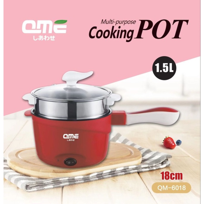 panci listrik kukus + Goreng Panci Elektrik Travel Multifungsi Alat Masak Electric(D5O4) Panci Listr