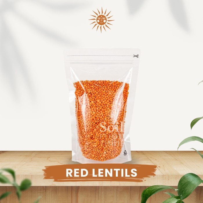 

Red Lentils Lentil Merah Netto 100 Gram by Soil Food Temple