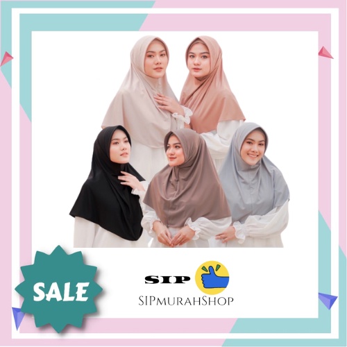 Hijab Bergo Sport Sporty Jersey Wanita Jersey Sporty Instan Volly Badminton Basket Futsal