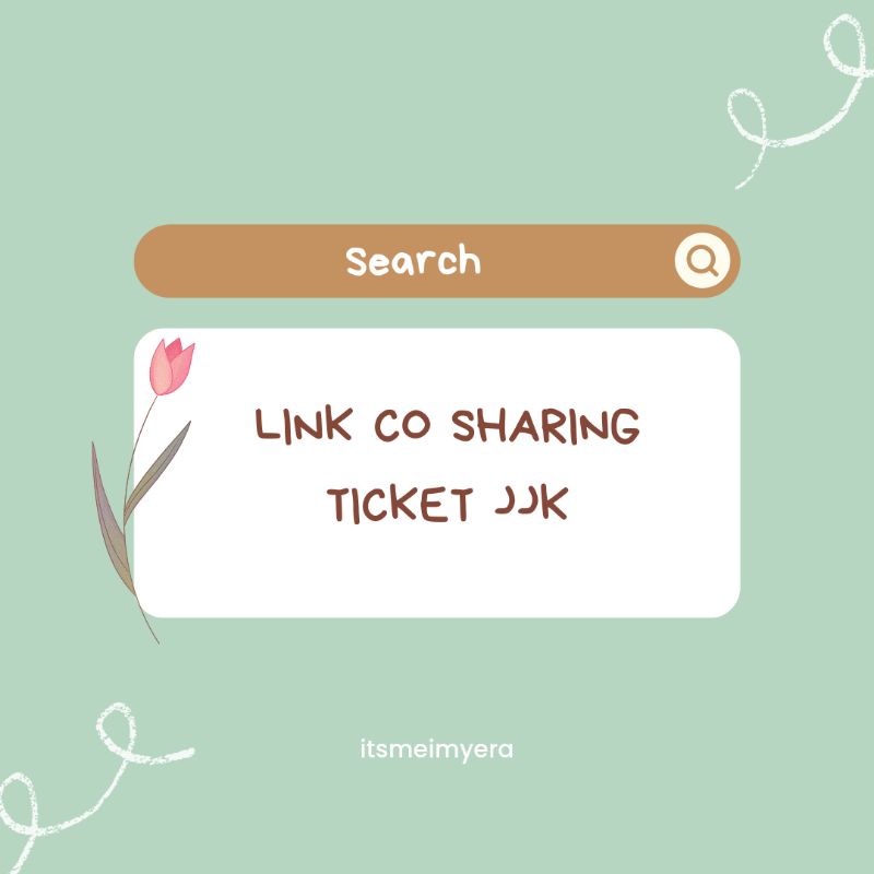 

[BACA DESKRIPSI | READY STOCK] SHARING TICKET JJK