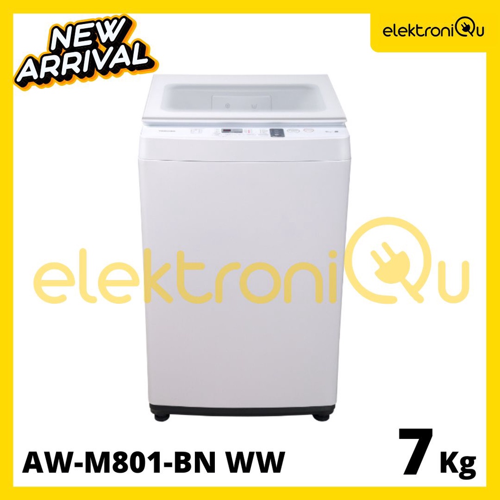 MESIN CUCI TOSHIBA AW-M801AN (WW) MESIN CUCI 1 TABUNG TOSHIBA 7 KG