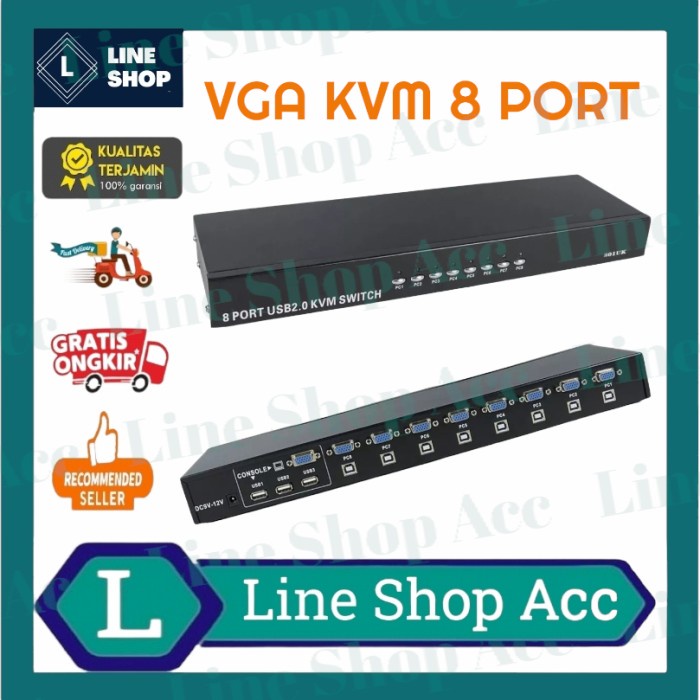 Vga KVM Switch USB 2.0 8 Port Manual
