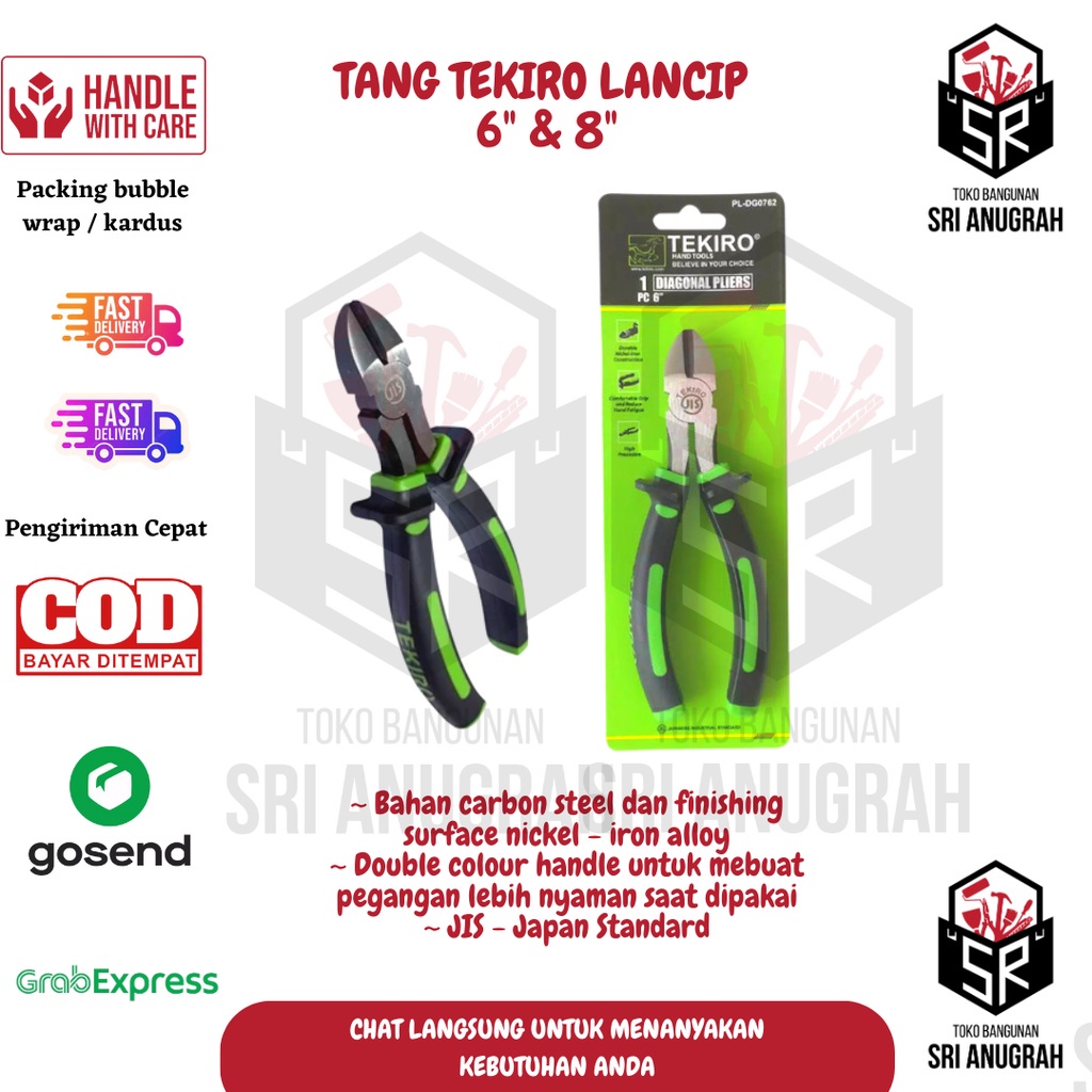 TEKIRO Tang Potong 6&quot;