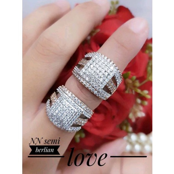 cincin Semi berlian termewah terlaris cncn01