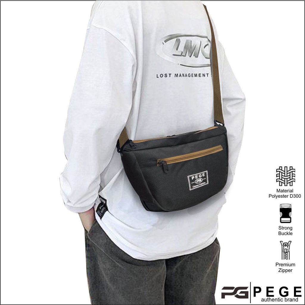 Tas Selempang Pria Wanita Unisex Slingbag Bahu kasual - PG 8885