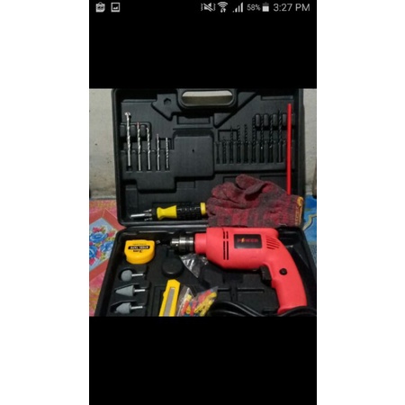 Mesin Bor Set 10mm POWER full Set Aksesoris Bor Set 10mm Koper