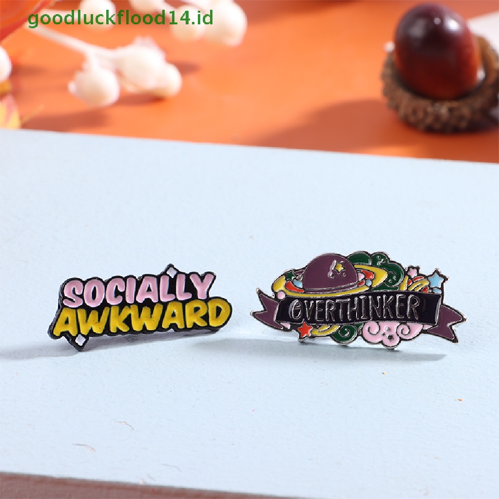 [GOOGFOUR] Enamel Kreatif Pin Kerah Lencana Bros Lucu Fashion Perhiasan Alloy Aksesoris Pakaian Tetesan Minyak Bros Hadiah [TOP]