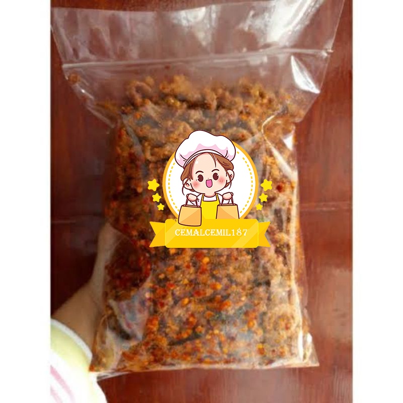 

Usus krispi pedas daun jeruk 500g