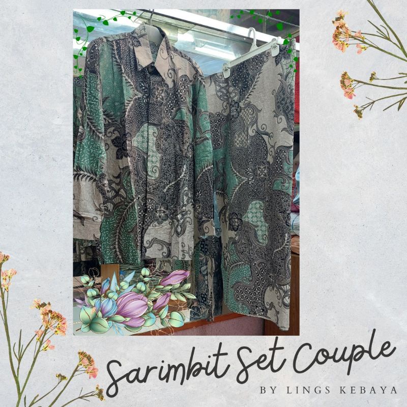 Batik Couple Sarimbit Set Kemeja Panjang dan Rok