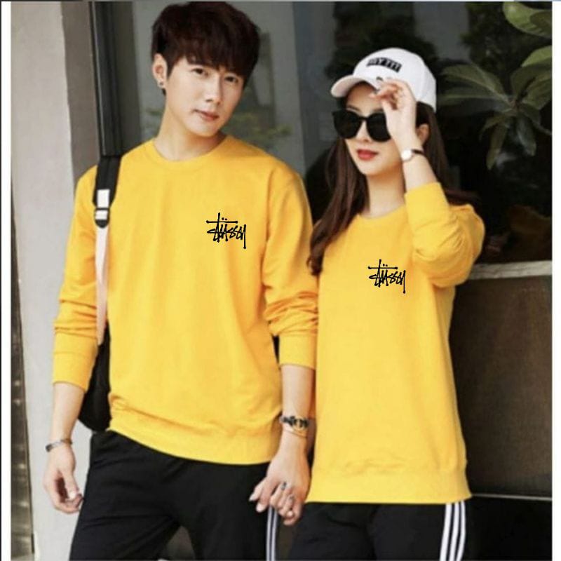 Baju terbaru lengan panjang COUPLE TUSSY  Kaos distro trendy model sweater keren dan kekinian / couple terlaris