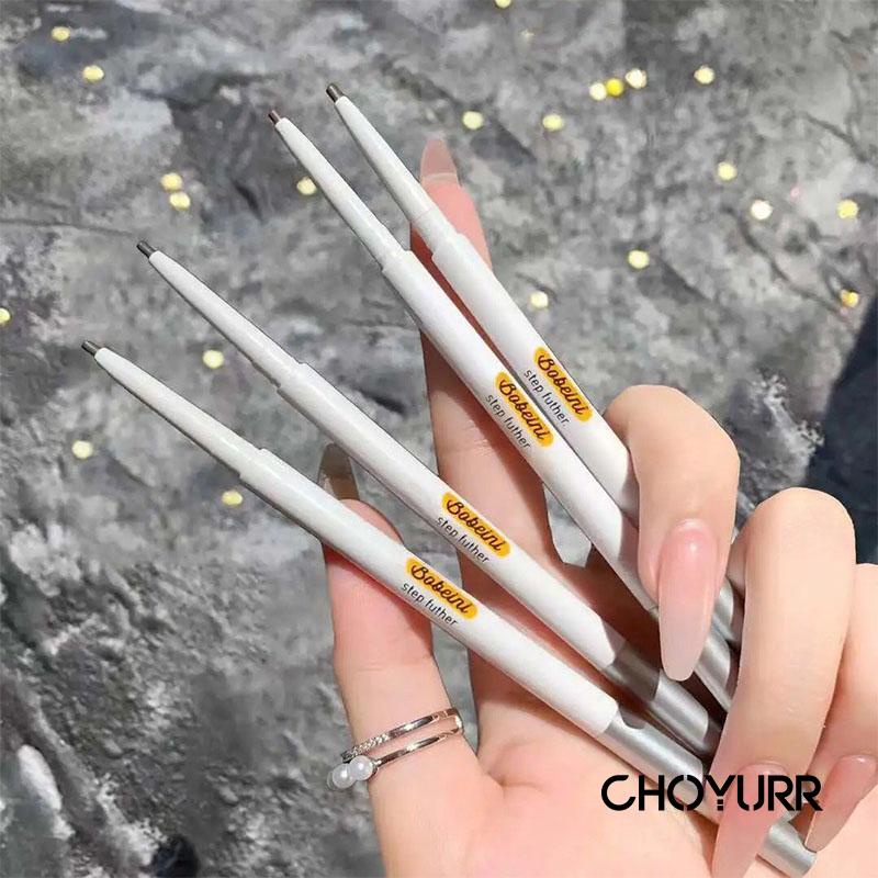 【COD】Pensil Alis Tahan Air Halus Berkepala Ganda Berkeringat Bukti Keringat Riasan Sapuan Halus -CH