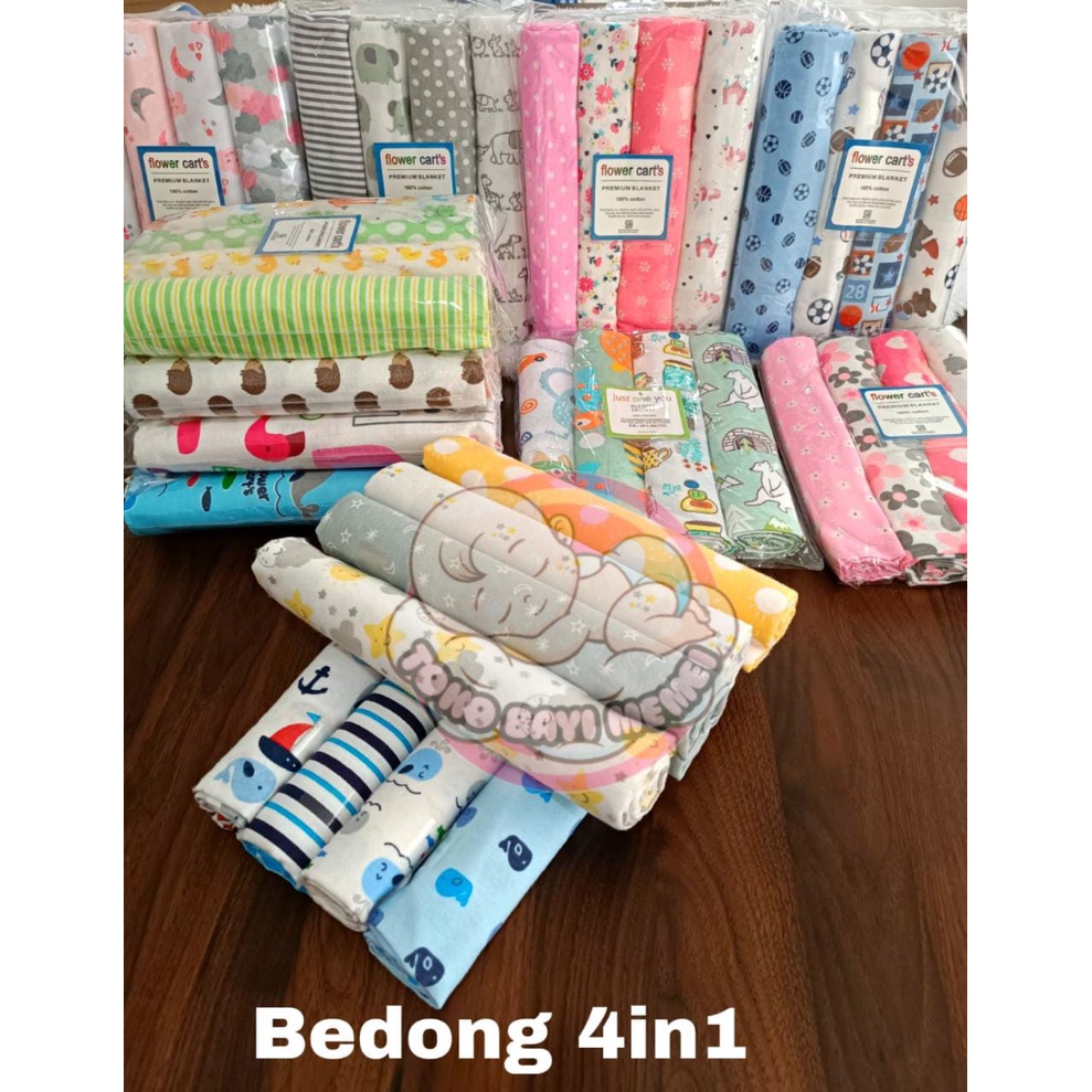 Bedong bayi 4in1 BISA PILIH MOTIF Selimut bayi perlengkapan bayi lahir