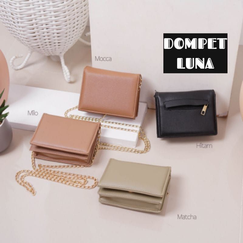 Tas Selempang Mini Wanita Dompet Ayla Hologram dan Silver Free Dusbox