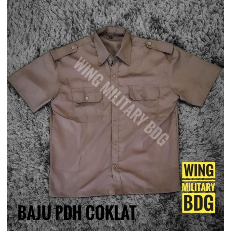 Baju pdh coklat security seragam pdh coklat