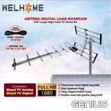 Antena TV Outdoor Digital GENIUS WH-888AD + Bonus Kabel Antena 10 Meter