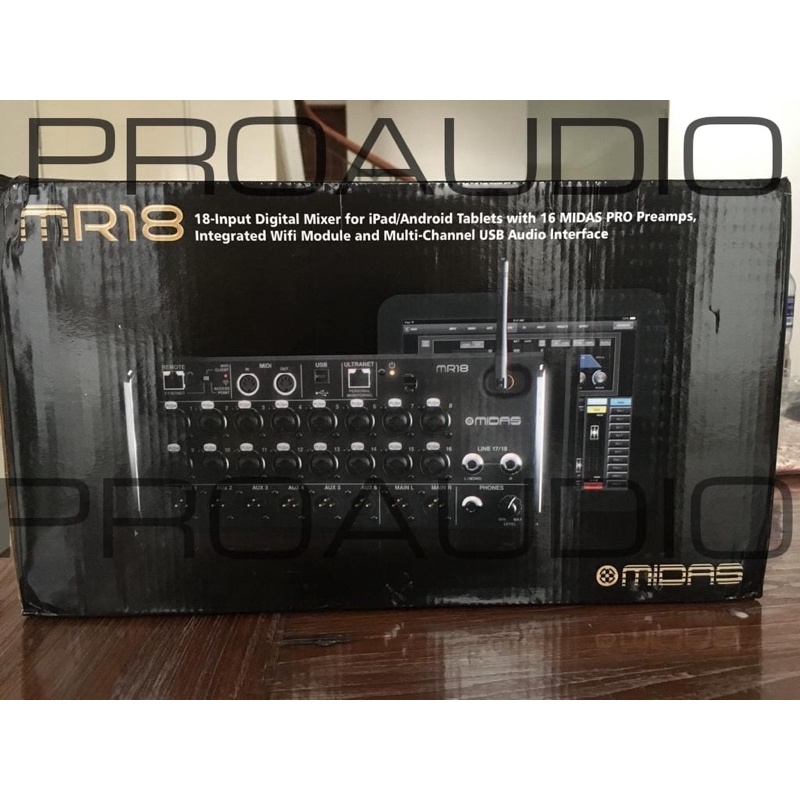 Midas MR18 MR 18 Rackmount Digital Mixer Original For Android - IOS