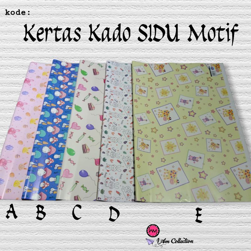 

AM | Kertas Kado Sidu Motif Glossy | Kertas Kado Kiky Motif Glossy | Kertas Kado Batik | Bungkus Kado