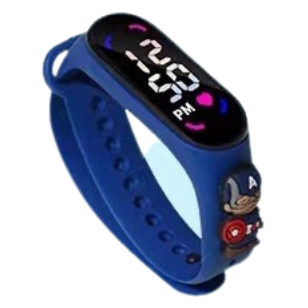 Jam Tangan Anak Motif Karakter Lucu Jam Tangan LED Anak Bahan Bagus