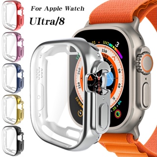 Glass+Cover For Apple Watch Ultra 49mm case smartwatch PC Bumper+Screen Protector Tempered case iwatch series band Accessories