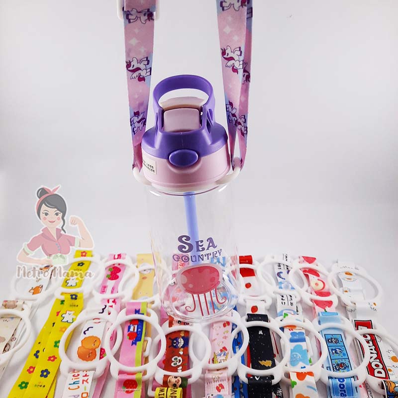 Tali Botol Minum Anak Model Jepang STRAP LANYARD Motif Gantungan Botol