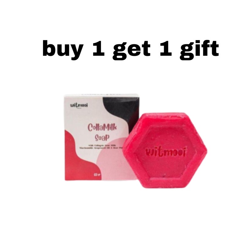 DAPAT 2PCS COLLA MILK SOAP BY WITMOOI SABUN PENCERAH WAJAH DAN BADAN
